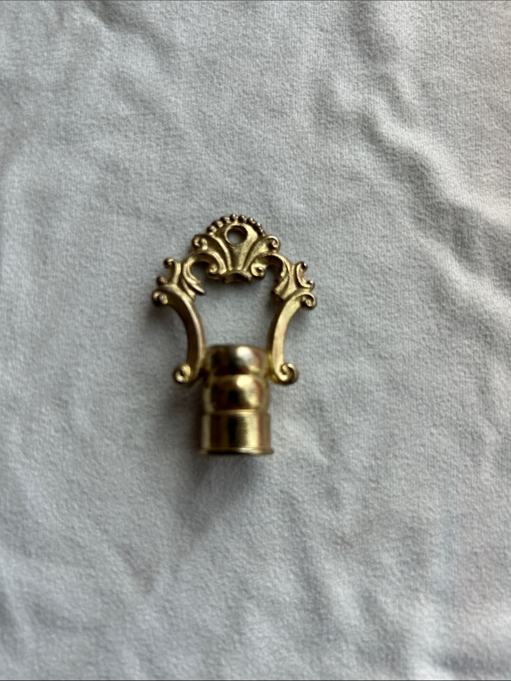 Original Brass finial replacement for vintage three way touch lamp 2”